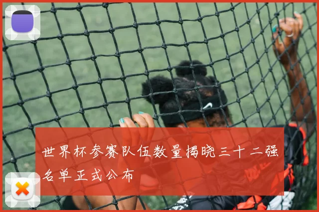 世界杯参赛队伍数量揭晓三十二强名单正式公布